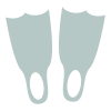 light grey flippers icon