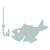 Light Grey Fishing Icon
