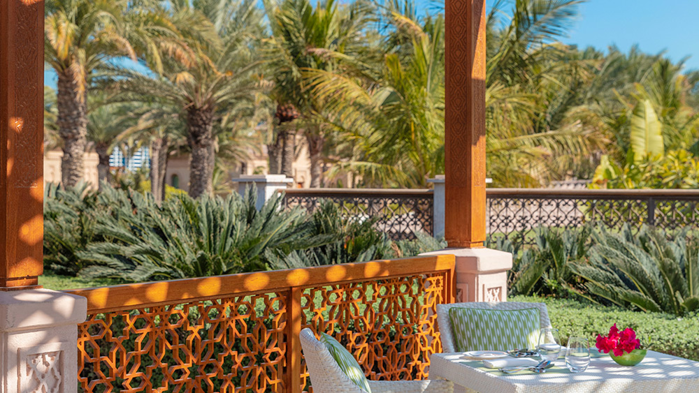 Dining terrace at Manor House at One&Only The Palm