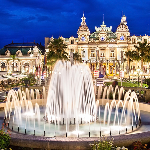 Monte Carlo Casino at night