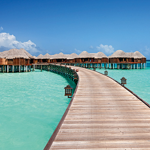 Jetty to the overwater villas at Constance Halaveli