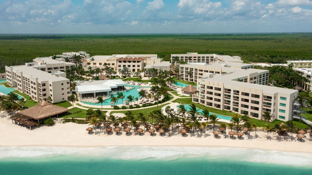 Aerial view of Hyatt Ziva Riviera Cancun