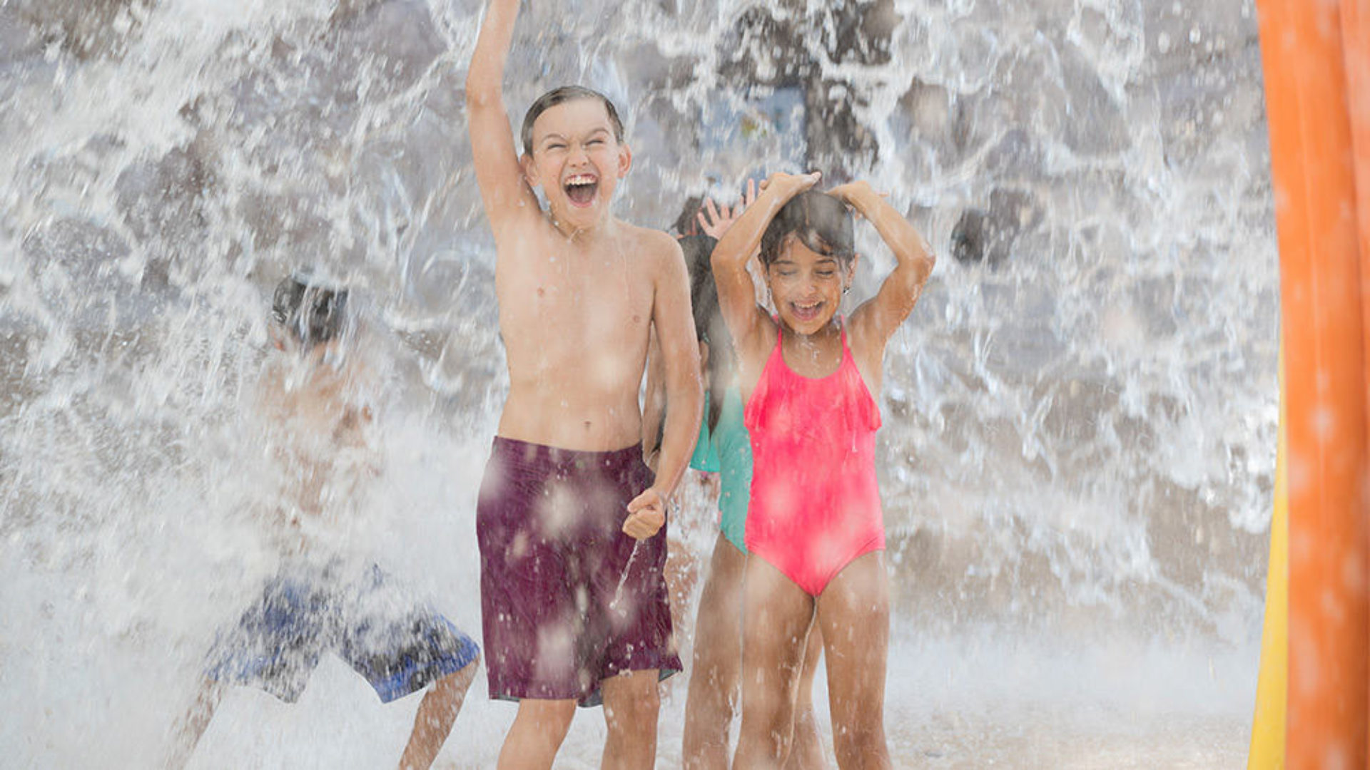 Children in Kids Club Waterpark at Jumeirah Beach Hotel