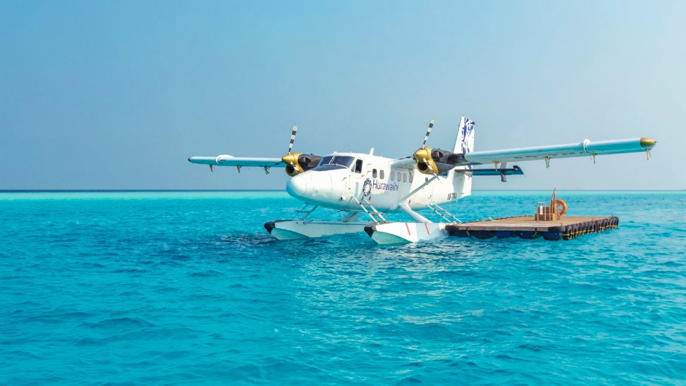 Seaplane at Hurawalhi Island Resort