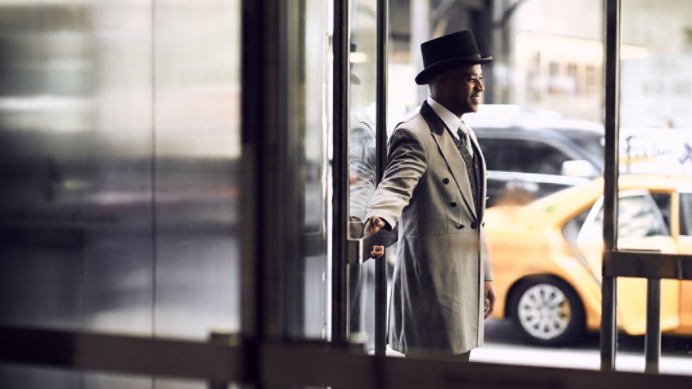 Doorman at Four Seasons Hotel New York