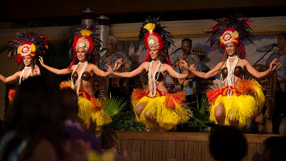 Luau dancers at Loews Royal Pacific Resort at Universal